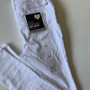 Epic threads Brand new white jeans. Size 12